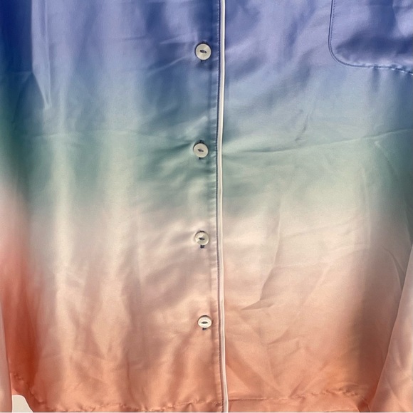 New! Victoria's Secret Satin Blue Ombre Pajama Set Size XXL nwot 47505 - Picture 5 of 16